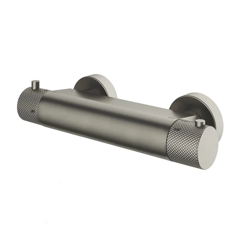 Hotbath Cobber X CX008 opbouw douchethermostaat - Geborsteld Nikkel