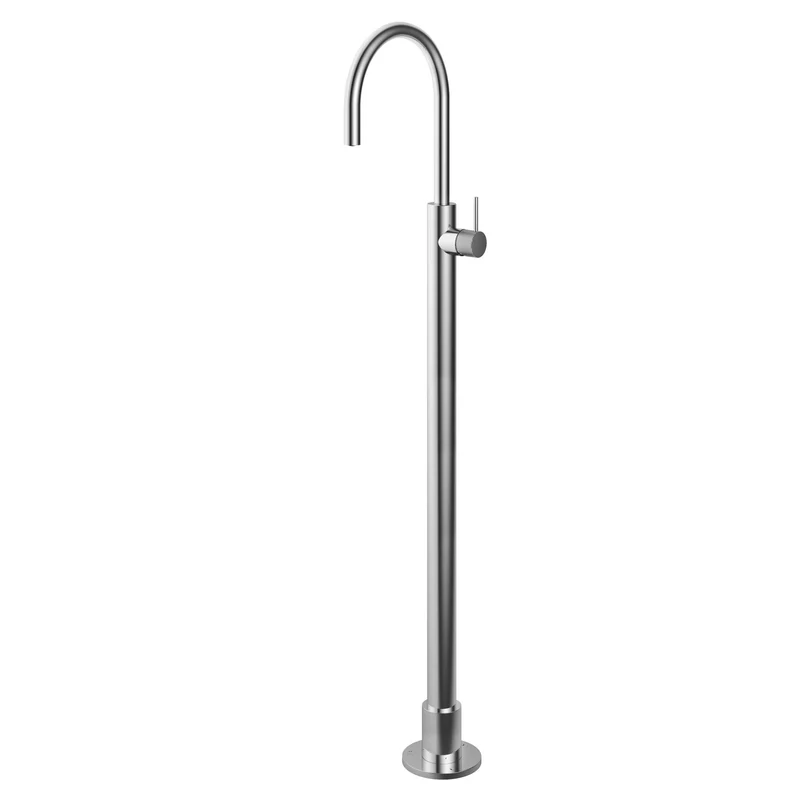 Hotbath Cobber X CX178W wastafelkraan vloermontage - Geborsteld Zwart PVD