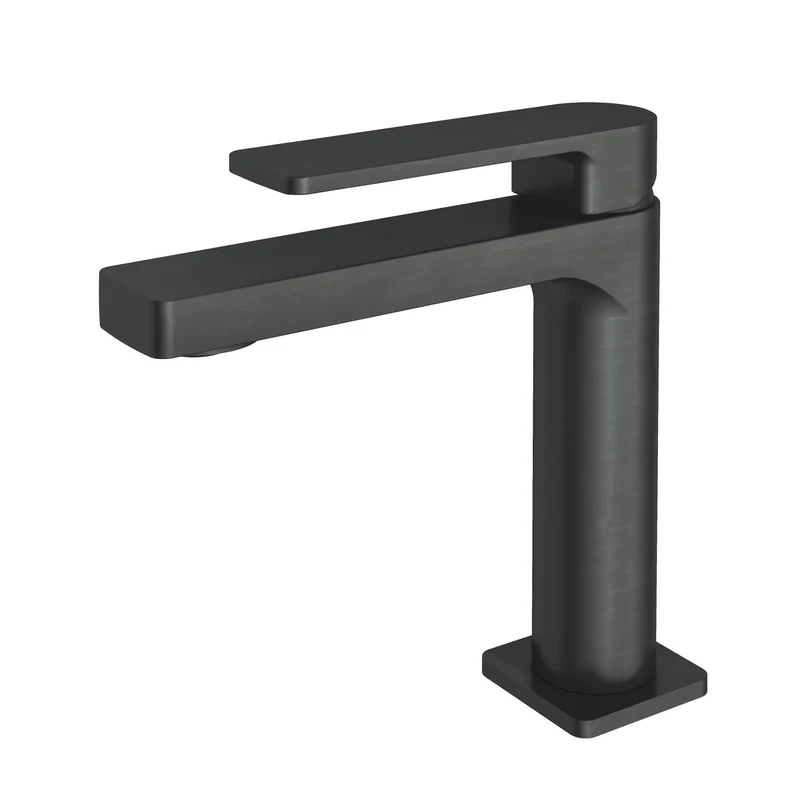 Hotbath Gal GL003 wastafelmengkraan zonder waste - Geborsteld Gunmetal PVD