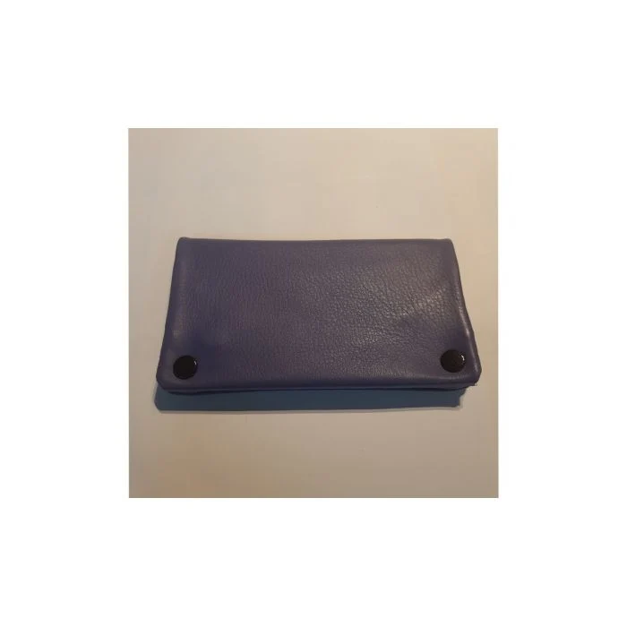 Shagzak leder met 2 ritsen blauw