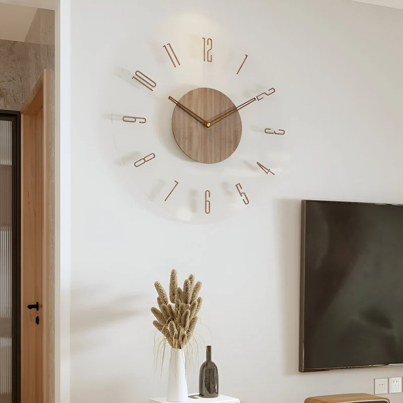 Moderne Houten Wandklok - Stil en Stijlvol Design