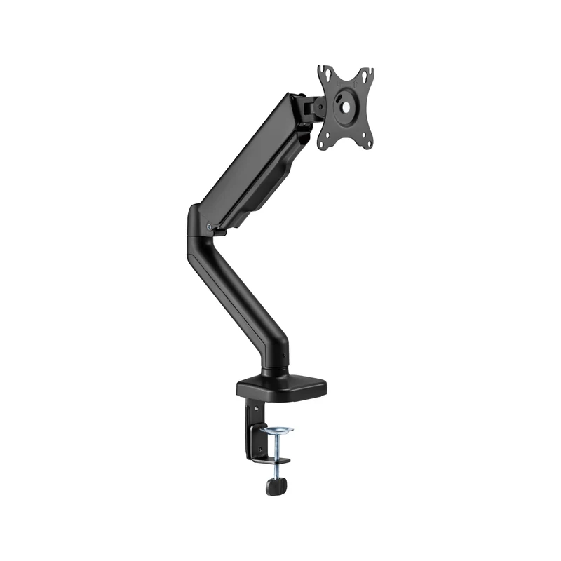 Cabletech Verstelbare Monitorbeugel 17 t/m 32 inch - Draai, Kantel en Zwenkbaar - Bureauklem monitor arm - zwart