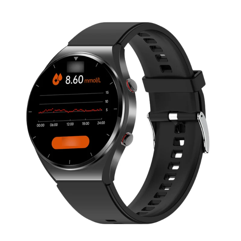 Unisex Gezondheid Smartwatch met Bloedglucose & Hartbewaking