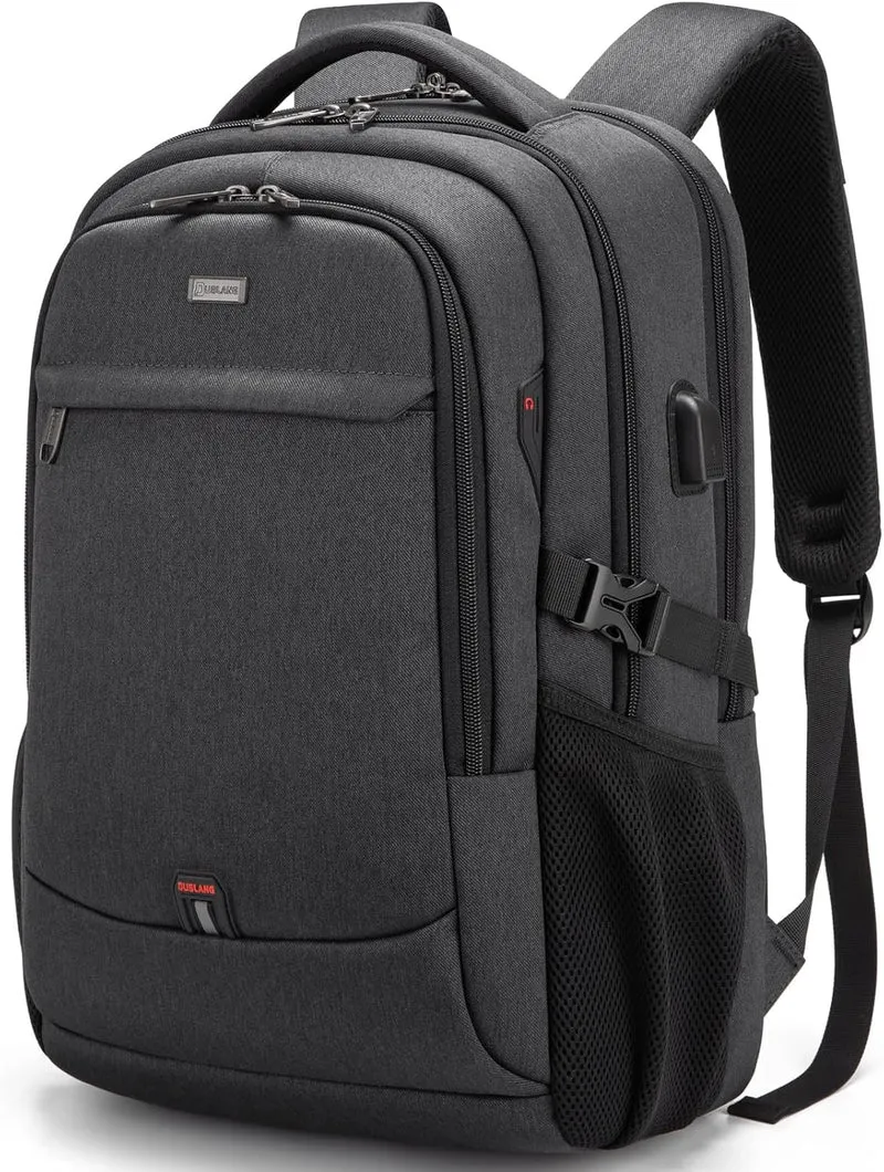 Unisex Waterdichte Reis Laptoprugzak met USB-Poort & Slimme Opslag