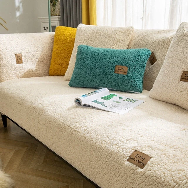 Luxe Pluche Antislip Bankhoes – Bescherm Je Sofa Comfortabel