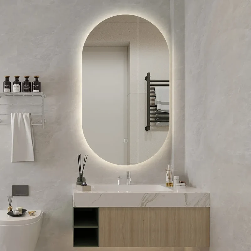 Second chance - Mirror with LED oval 50 x 100 cm - Default