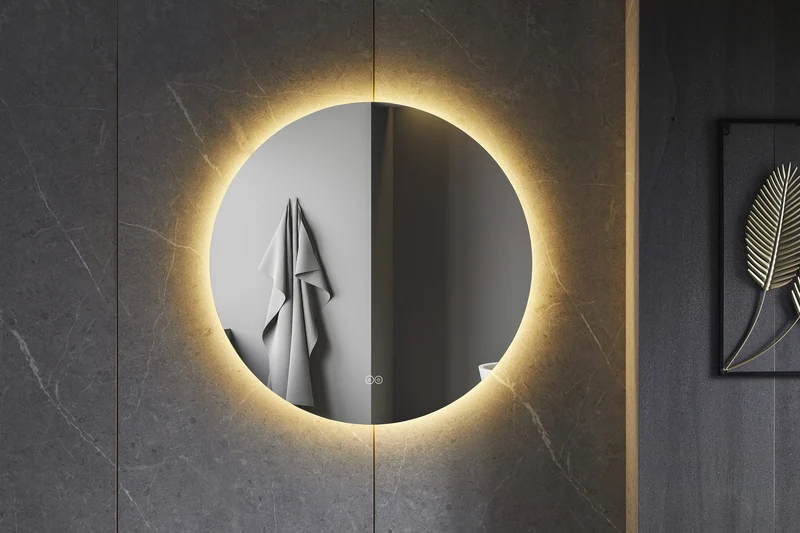 Second chance - Round 100 cm frameless mirror, all-around LED lighting and anti-condensation - Default