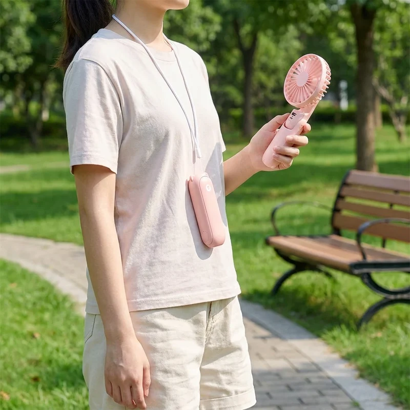 Compacte 3-in-1 Draagbare Koelventilator Unisex