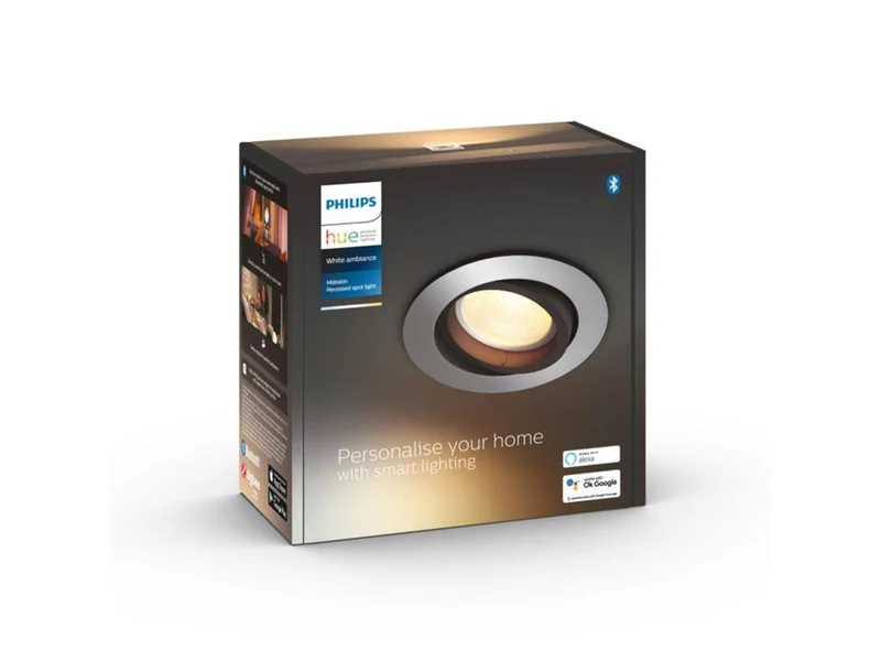 Milliskin Hue recessed R. aluminium 1x5W