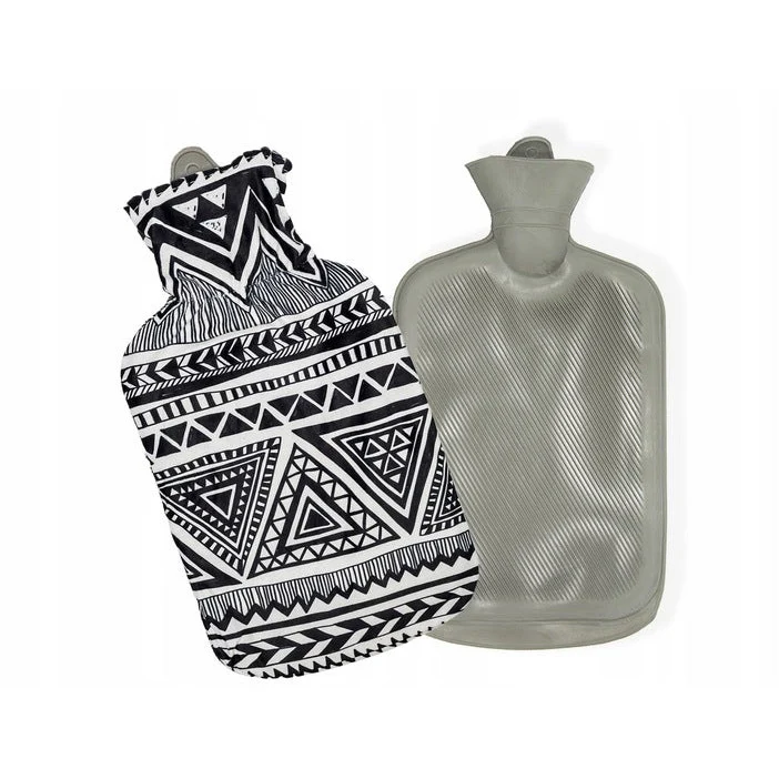 Warmwaterkruik 2 Liter met Aztec Hoes – Rubberen Kruik