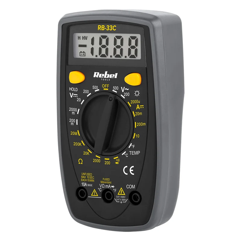 Nauwkeurige universele digitale meter Rebel RB-33C
