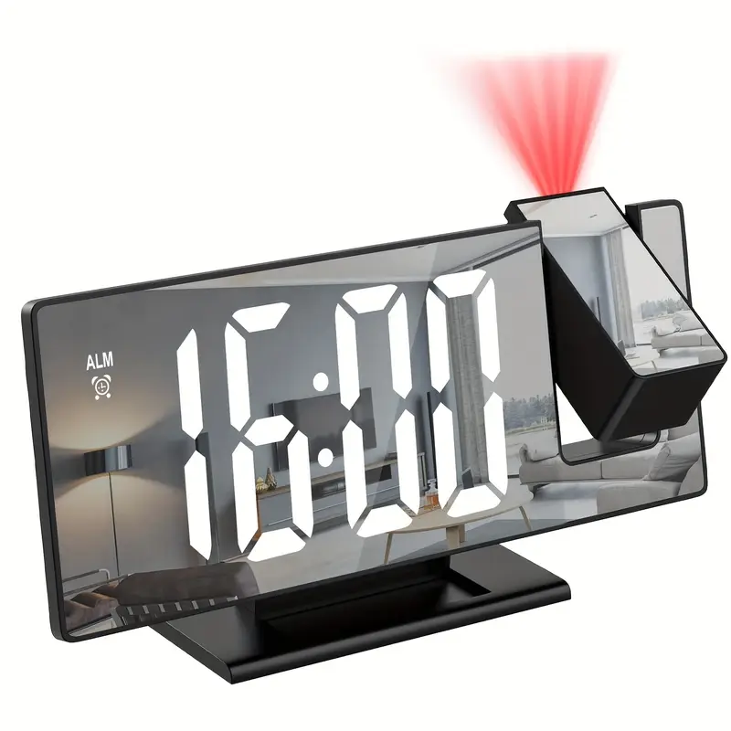 180° LED Projectie Wekker | Snooze & Temperatuurweergave