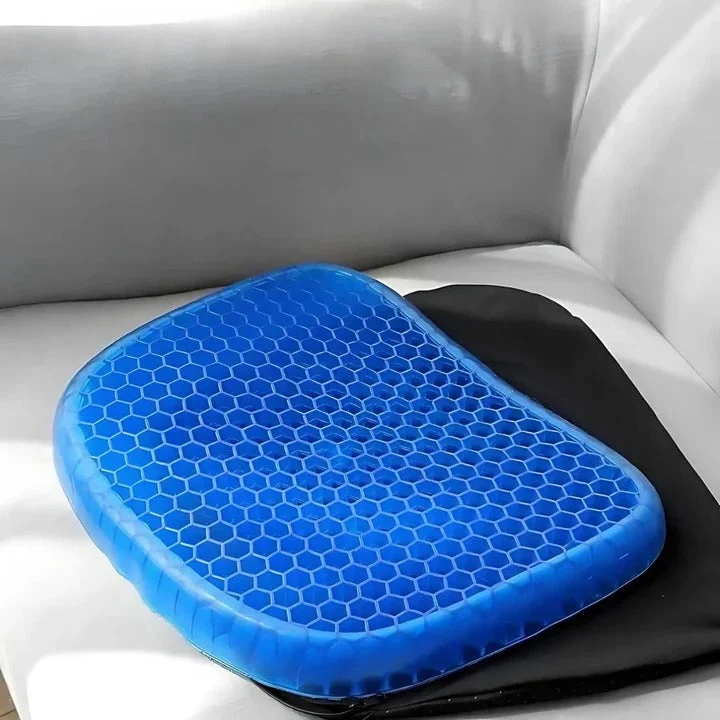 DrukVrij Orthopedisch Gel Zitkussen – Ademend Honingraatontwerp voor Staartbeen- en Rugpijnverlichting