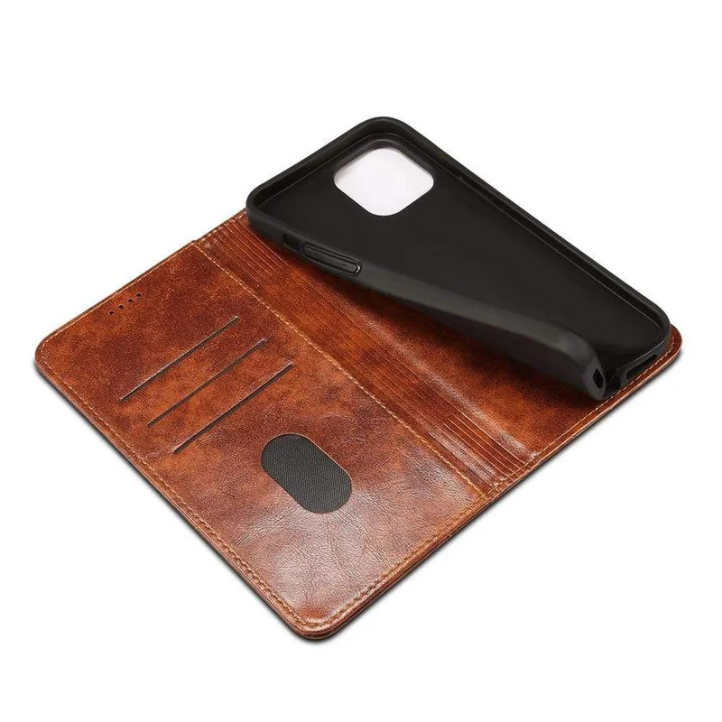 Leren Portemonnee Telefoonhoesje voor iPhone 12 Serie