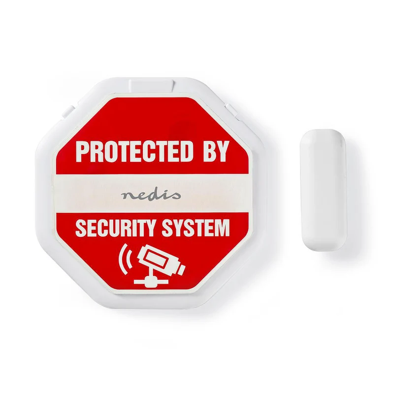 Deur- en raamalarm met sirene Magnetische sensor - Batterij Gevoed - 2x CR2032