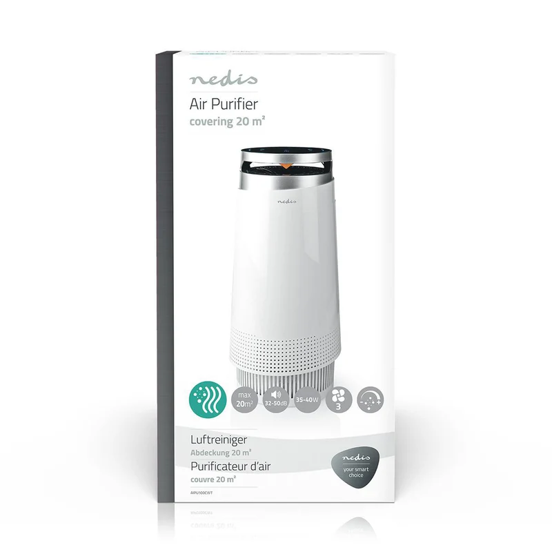 Luchtreiniger Geschikt voor ruimtes tot: 20 m² - Clean Air Delivery Rate (CADR): 130 m³/h - Luchtkwaliteitsindicator