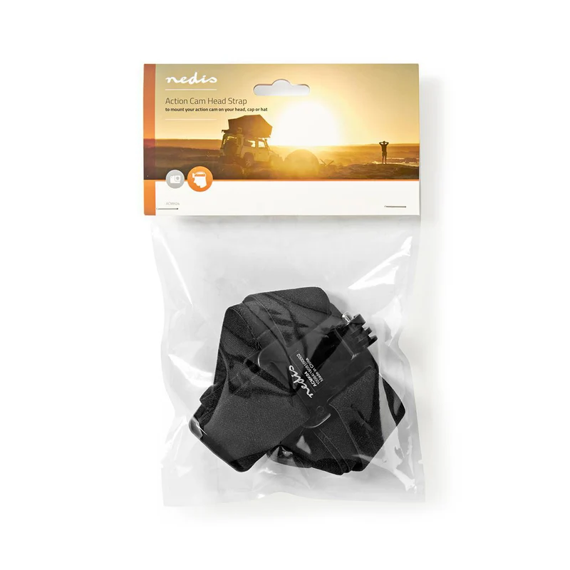 Action Cam Mount Hoofdband - Zwart