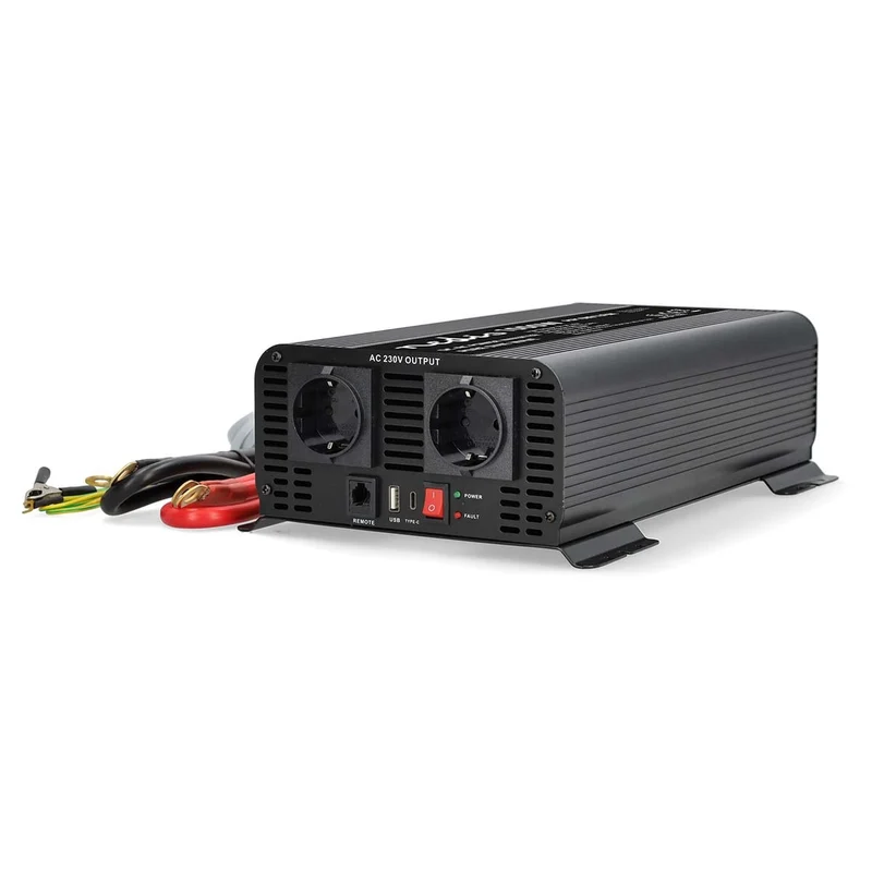 Omvormer Pure Sinusgolf Apparaat stroomoutput: Type F (CEE 7/3) / USB-A / 1x USB-C™ - 230 V AC 50 Hz - 1000W