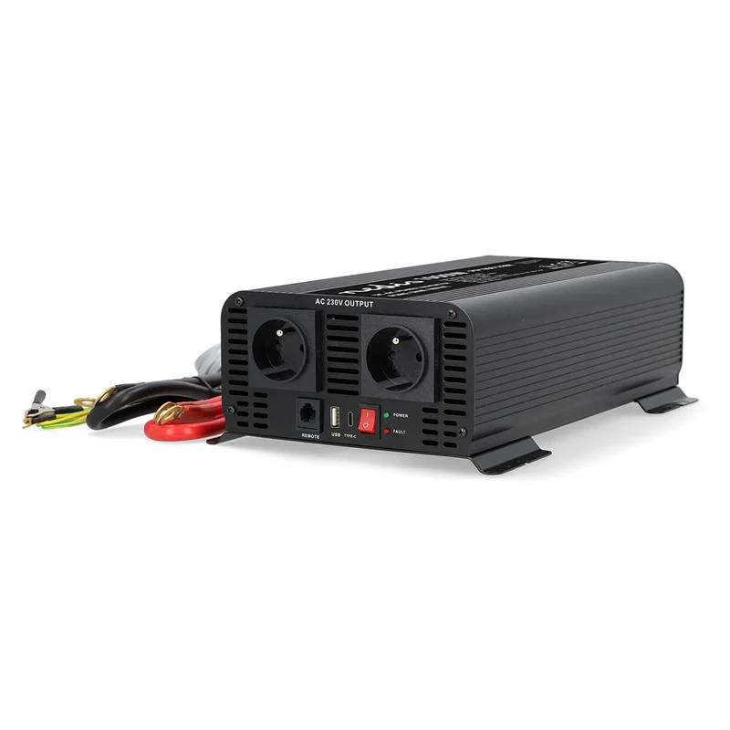 Omvormer Pure Sinusgolf Apparaat stroomoutput: Type E (CEE 7/5) / USB-A / 1x USB-C™ - 230 V AC 50 Hz - 1000W