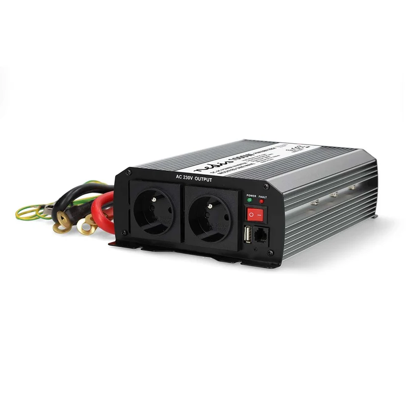 Omvormer Gemodificeerde Sinusgolf Apparaat stroomoutput: Type E (CEE 7/5) / USB-A - 230 V AC 50 Hz - 1000W