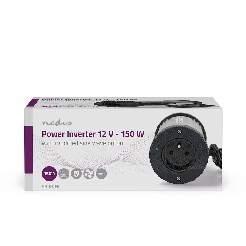 Omvormer Gemodificeerde Sinusgolf Apparaat stroomoutput: Type E (CEE 7/5) / USB-A - 230 V AC 50 Hz - 1000W