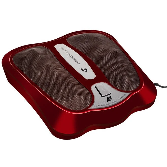 Malatec Shiatsu Voetmassageapparaat massage apparaat met 18 verwarmde massagekoppen infrarood therapie rood