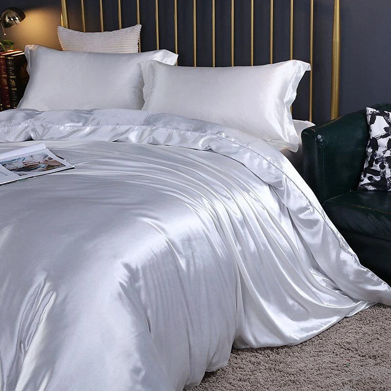 Luxe Zijden Beddengoedset voor Optimaal Slaapcomfort