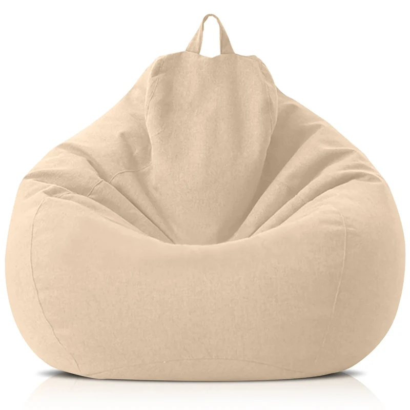 Luxe Linnen Zitzak met Vulling – Comfortabel & Ergonomisch