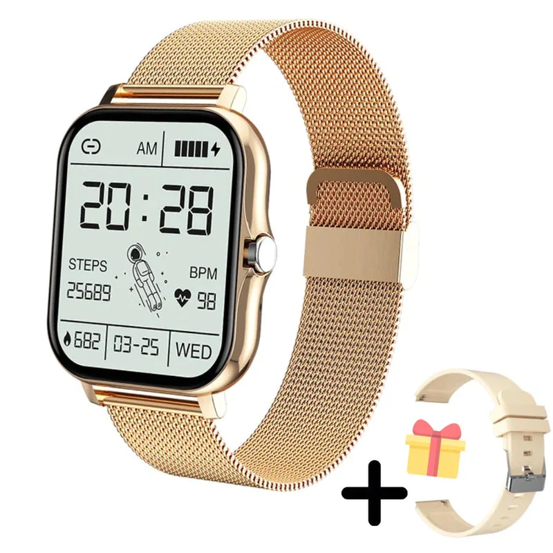 Multifunctionele Smartwatch - Stijlvolle Tech Met Gezondheidsmonitor