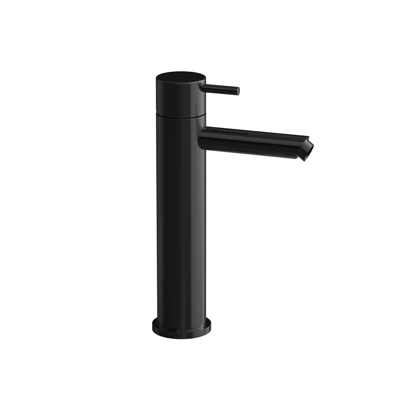 Hotbath Cobber CB003MS wastafelkraan medium - Gepolijst Zwart PVD