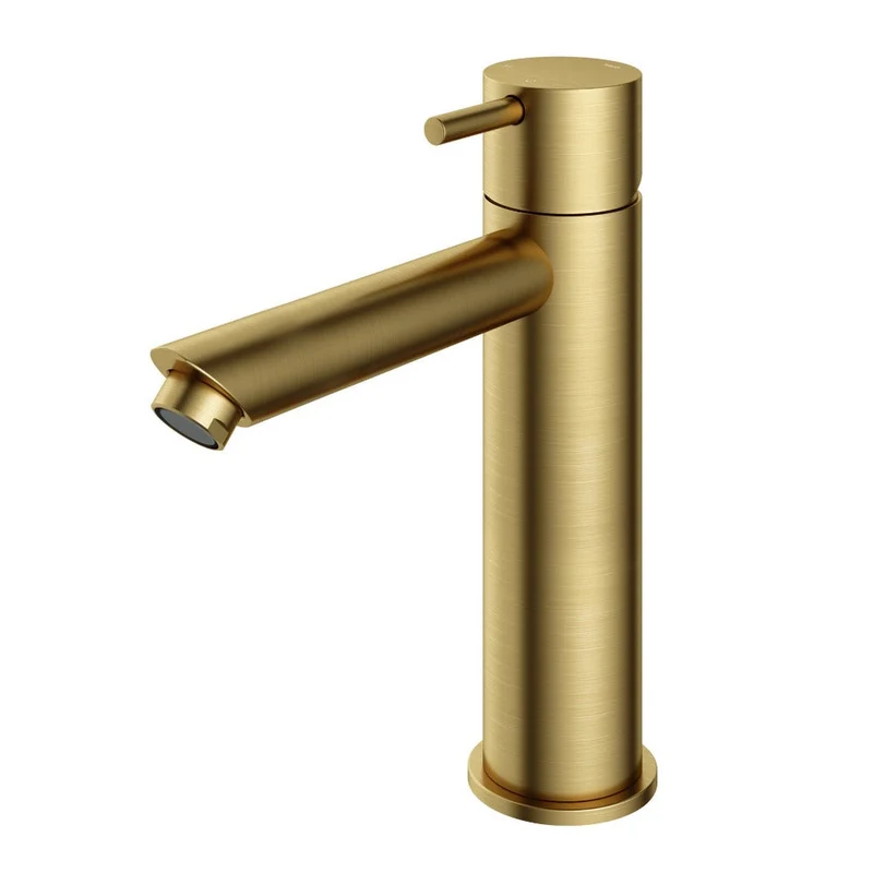 Hotbath Cobber CB003MS wastafelkraan medium - Geborsteld Messing PVD