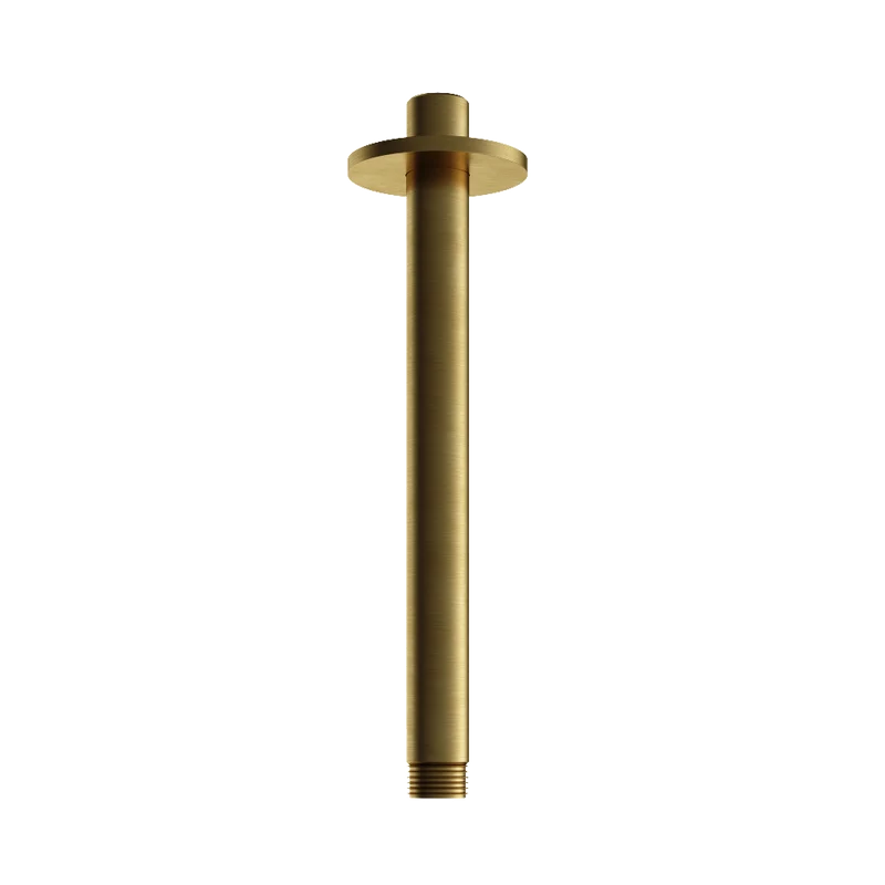 Hotbath Archie AR452 plafondbuis rond 20cm RVS 316 - Geborsteld Messing PVD