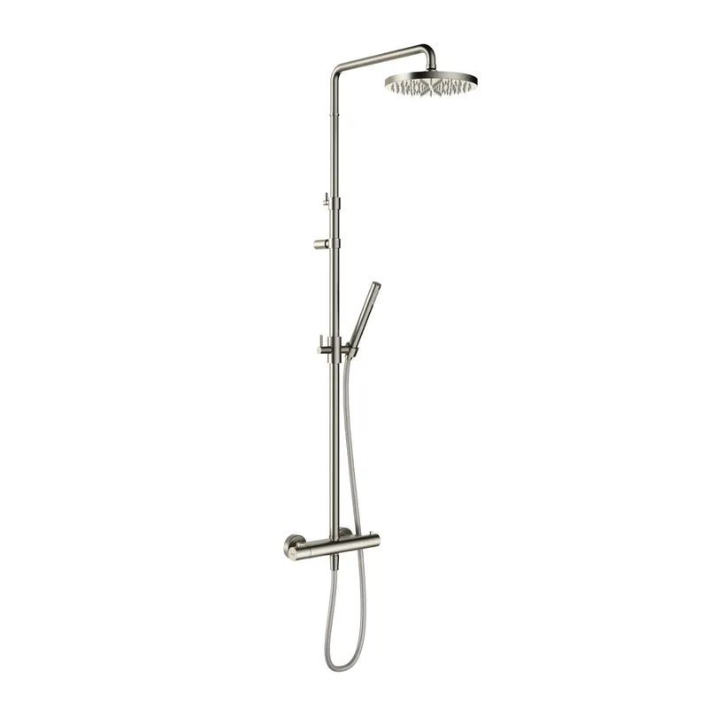 Hotbath Ace SDS11 thermostatische stortdoucheset - Geborsteld Nikkel