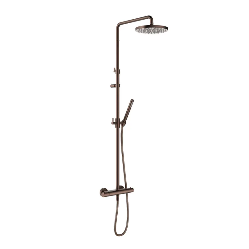 Hotbath Ace SDS11 thermostatische stortdoucheset - Geborsteld Koper PVD