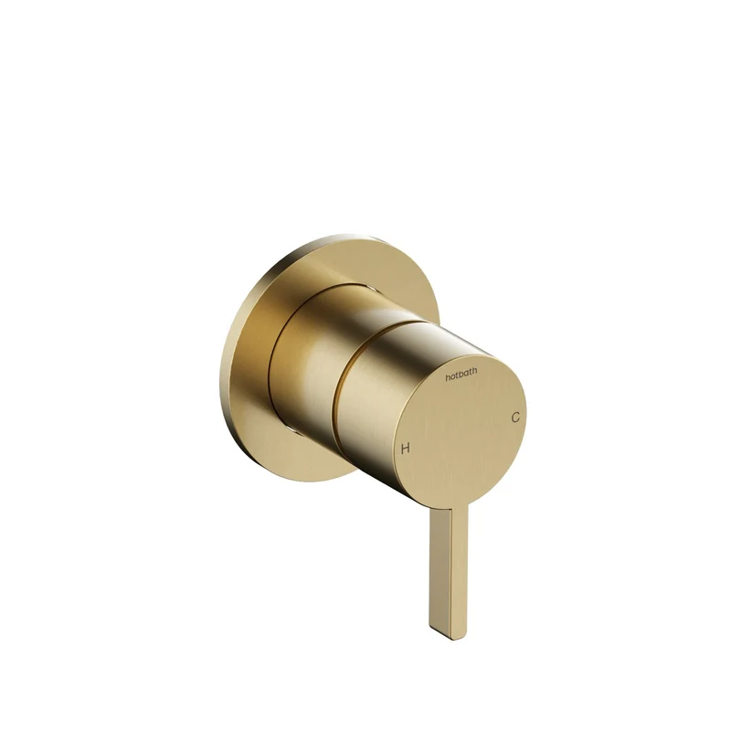 Hotbath Ace AC131EXT afbouwdeel voor inbouw bad/douchemengkraan - Geborsteld Messing PVD