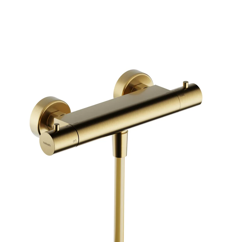 Hotbath Ace AC008 douchethermostaat - Geborsteld Messing PVD