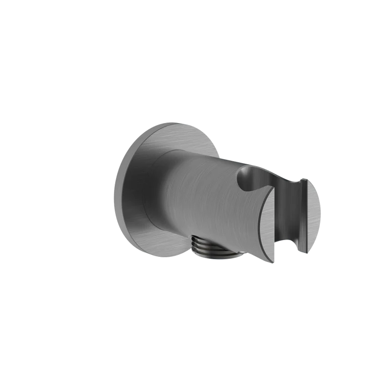 Hotbath Archie AR515 wandsteun + uitlaat RVS 316 - Geborsteld Gunmetal PVD