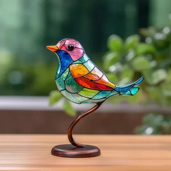 Handgemaakte Gekleurde Glazen Vogels Voor Een Stijlvol Interieur