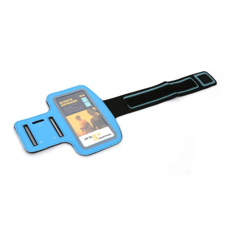 5'' smartphone hoesje met schouderriem blauw Platinet 42054