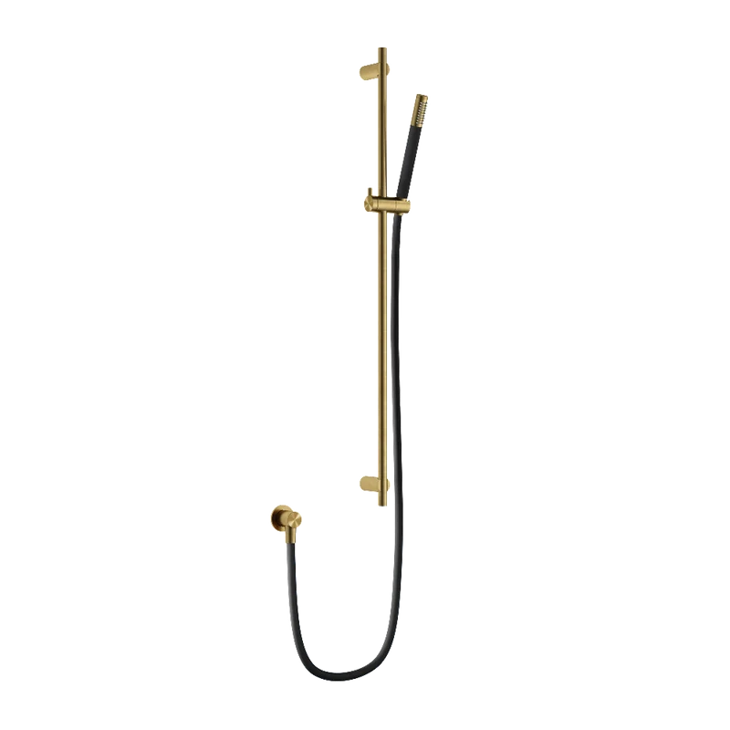 Hotbath Archie AR318 glijstang 90cm met handdouche en doucheslang RVS 316 - Geborsteld Messing PVD