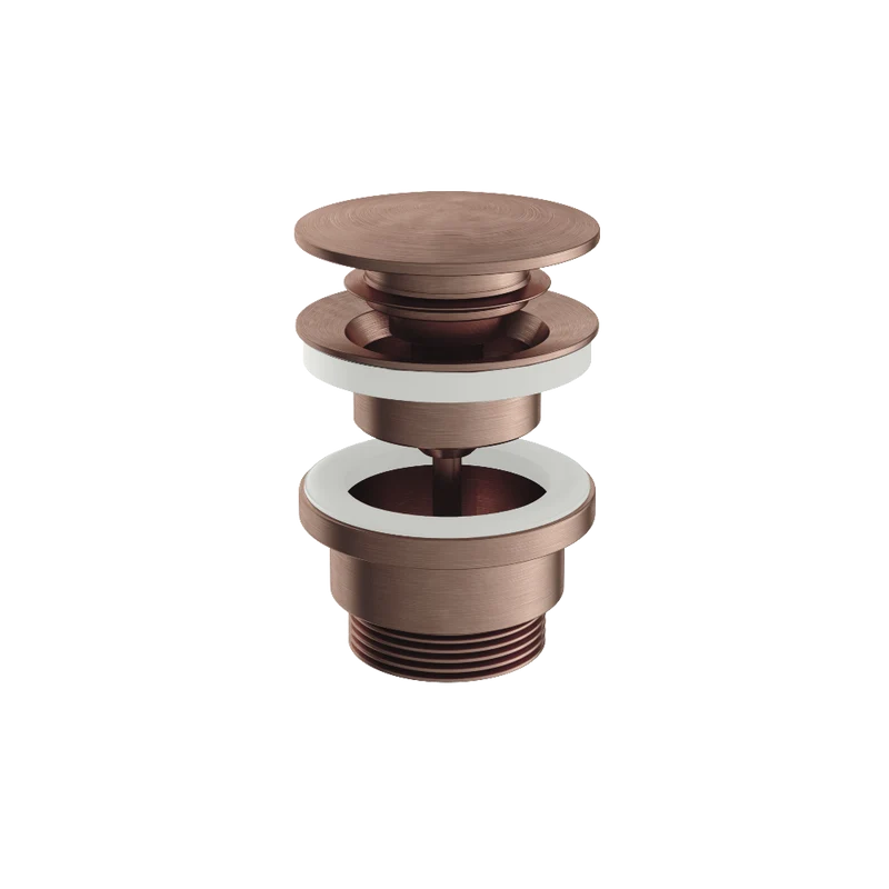 Hotbath Archie AR710 klikplug rond RVS 316 - Geborsteld Koper PVD