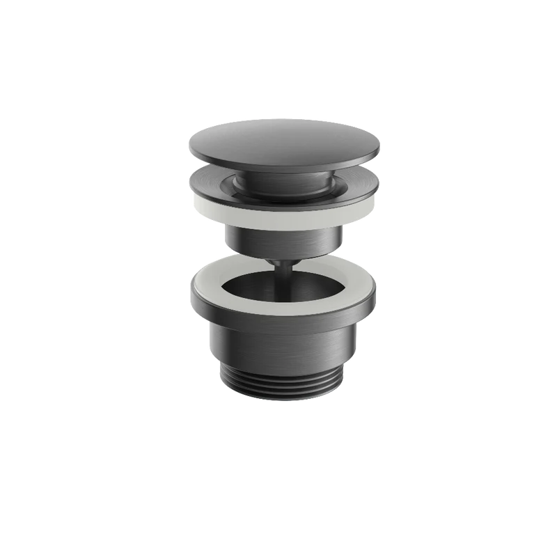 Hotbath Archie AR708 niet-afsluitbare plug rond RVS 316 - Geborsteld Gunmetal PVD
