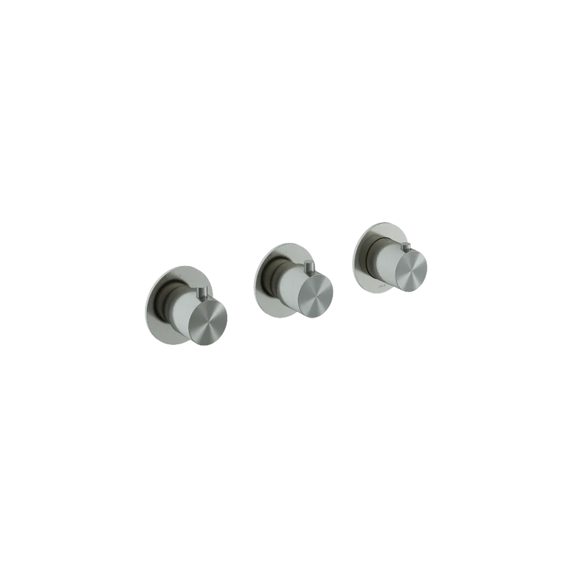 Hotbath Archie AR7067EXTIX afbouwdeel - inbouw douchethermostaat met 2 stopkranen horizontaal/verticaal RVS316 - RVS