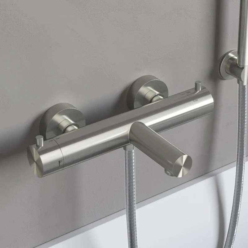 Hotbath Archie AR122 badthermostaat RVS 316 - Geborsteld Gunmetal PVD