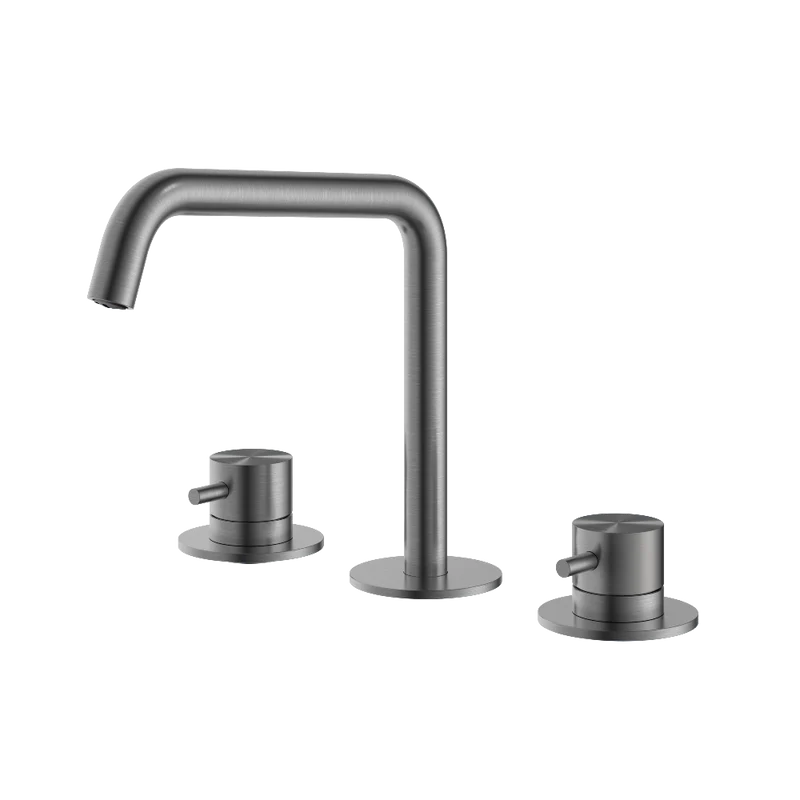 Hotbath Archie AR033 wastafelkraan RVS 316 - Geborsteld Gunmetal PVD