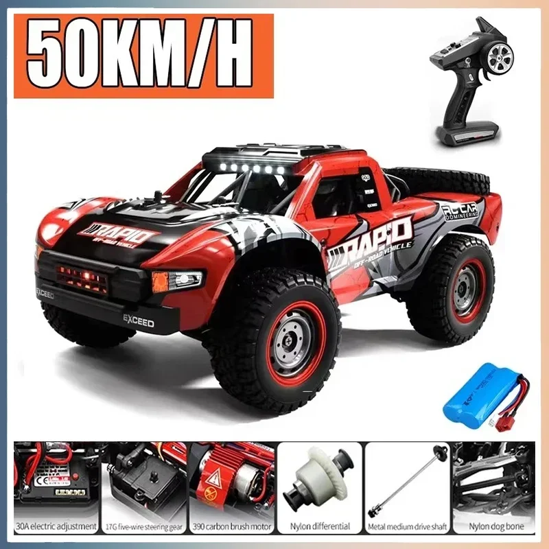 RC Monstertruck - 1:16 - 70KM/U | Borstelloze Motor | Drift Speelgoed
