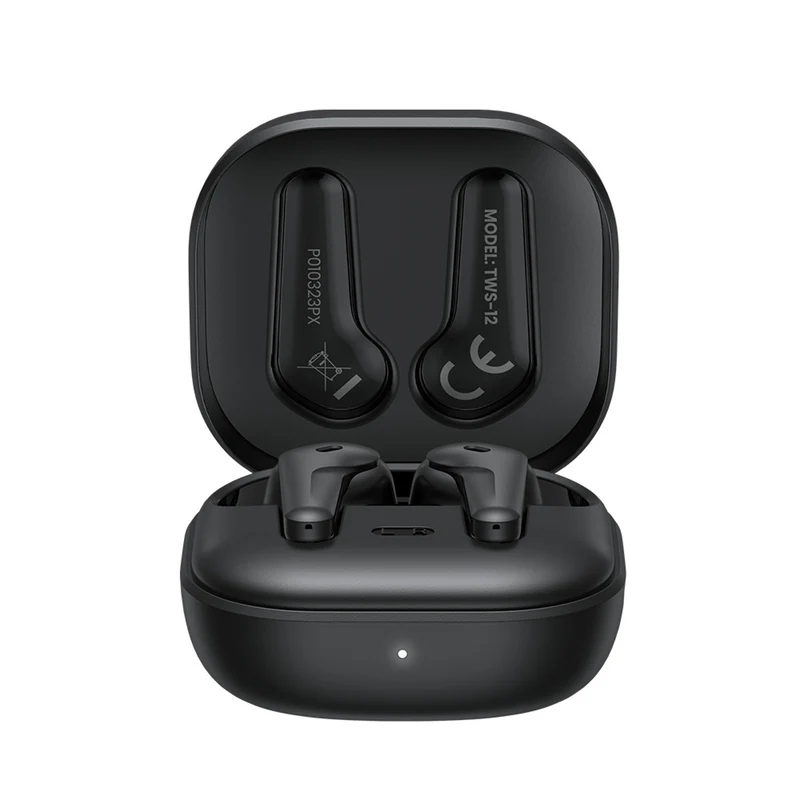 Draadloze hoofdtelefoon Savio, Bluetooth 5.3, ANC, USB-C, zwart