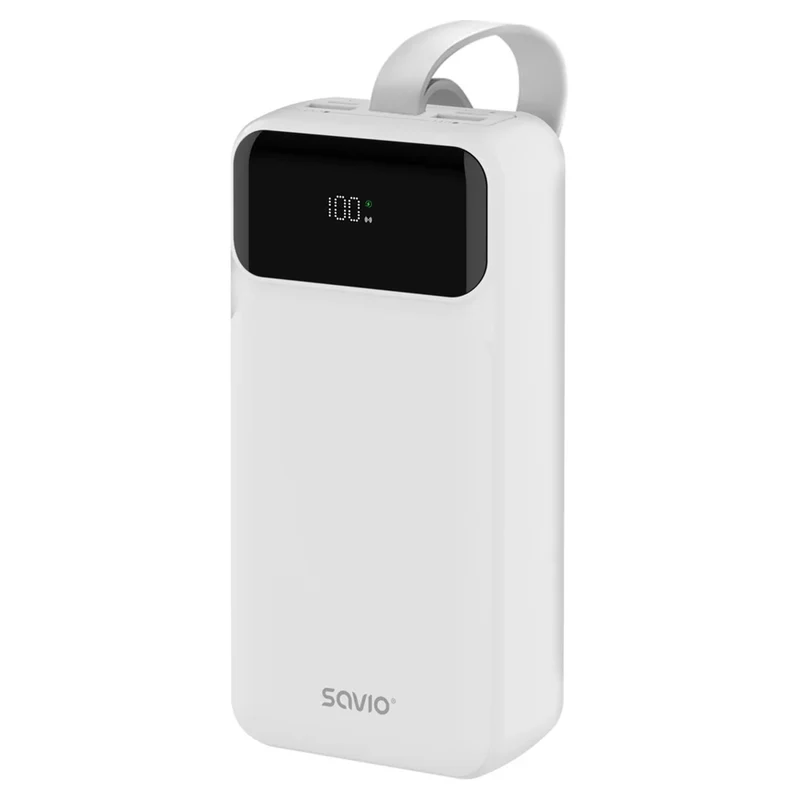 Powerbank SAVIO, 2 poorten USB, 1 poort USB-C, Quick Charge, Power Delivery, SAVBA-11