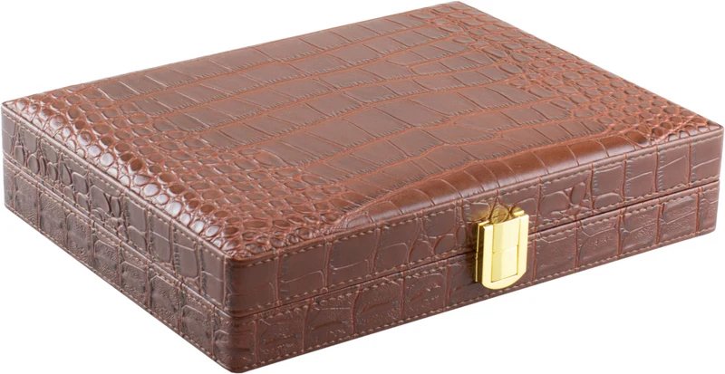 Travel Humidor Croco Gold lock