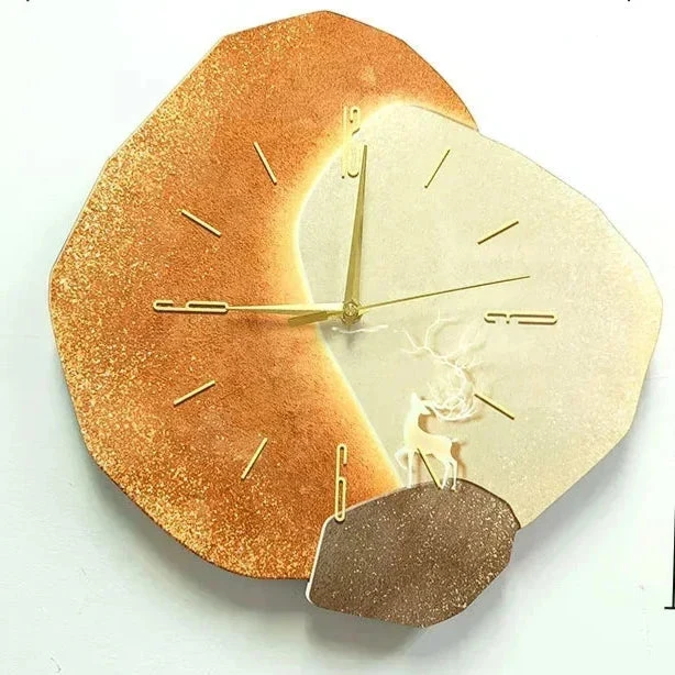 Stijlvolle Houten Wanduhr - Geruisloos & Modern